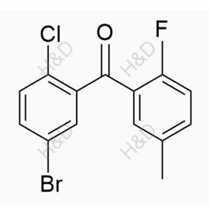 (5-bromo-2-chlorophenyl)(2-fluoro-5-methylphenyl)methanone