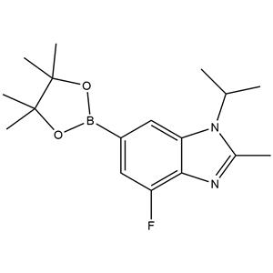 1H-BenziMidazole, 4-fluoro-2-Methyl-1-(1-Methylethyl)-6-(4,4,5,5-tetraMethyl-1,3,2-dioxaborolan-2-yl)-