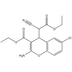 2-AMino-6-chloro-α-cyano-3-(ethoxycarbonyl)-4H-1-benzopyran-4-acetic Acid Ethyl Ester