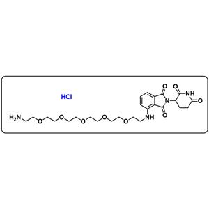 Pomalidomide-NH-PEG5-amine hydrochloride