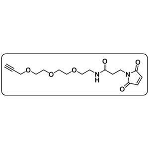 Propargyl-PEG3-amido-Maleimide