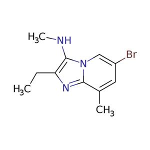 6-bromo-2-ethyl-N,8-dimethylimidazo[1,2-a]pyridin-3-amine