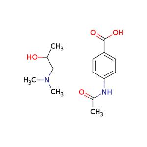 4-acetamidobenzoic acid, compound with 1-(dimethylamino)propan-2-ol