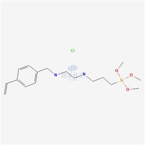 N-[2-(N-Vinylbenzylamino)ethyl]-3-aminopropyltrimethoxysilane Hydrochloride