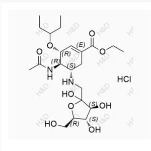 Oseltamivir Fructose Adduct 2 (Hydrochloride)