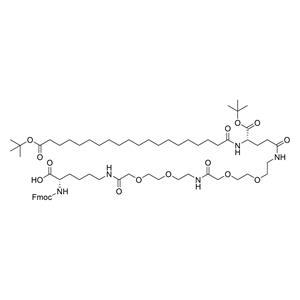 Fmoc-Lys(tBuO-Ara-Glu(AEEA-AEEA)-OtBu)-OH
