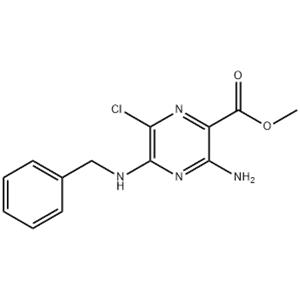 METHYL 3-AMINO-5-(BENZYLAMINO)-6-CHLOROPYRAZINE-2-CARBOXYLATE