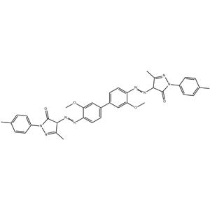 4,4'-[(3,3'-dimethoxy[1,1'-biphenyl]-4,4'-diyl)bis(azo)]bis[2,4-dihydro-5-methyl-2-(p-tolyl)-3H-pyrazol-3-one]