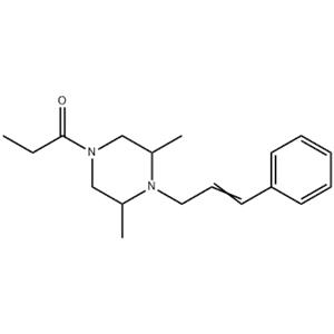 2,6-Dimethyl-4-(1-oxopropyl)-1-(3-phenyl-2-propenyl)piperazine