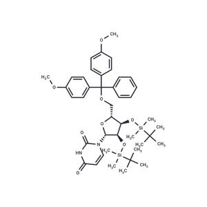 2’,3’-Bis-O-(t-butyldimethylsilyl)-5’-O-(4,4’-dimethyltriphenylmethyl)uridine