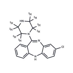 N-Desmethyl clozapine-d8