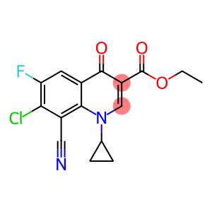 ethyl 7-chloro-8-cyano-1-cyclopropyl-6-fluoro-4-oxo-1,4-dihydroquinoline-3-carboxylate