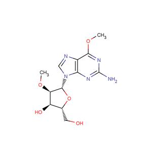 2-Amino-6-O-methyl-2’-O-methyl ? purine riboside