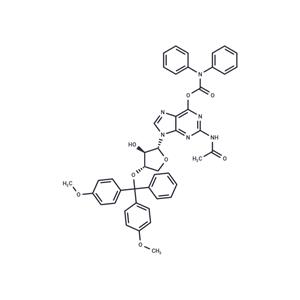 2-Acetylamino-1-{3’-O-[(4,4’-dimethoxy triphenyl)methyl]-a-L-threo furanosyl}-6-(N,N-diphenylcarbamoyloxy)-9H-purine