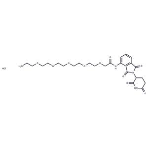 Pomalidomide-amino-PEG5-NH2 hydrochloride