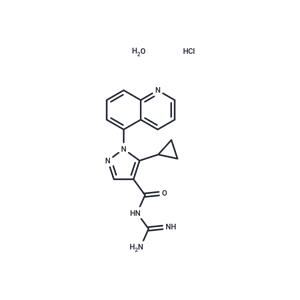 Zoniporide hydrochloride hydrate