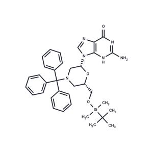 7’-t-Butyldimethylsilyloxy-N-trityl-morpholino ? guanine