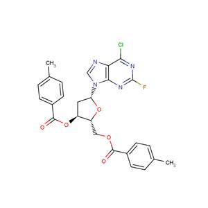 6-Chloro-2-fluoropurine-9-b-D-(3,5-bis-O-(p-toluoyl)-2-deoxy)riboside