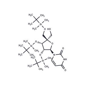 2’,3’,5’-Tri-O-(t-butyldimethylsilyl)-4’-C-hydroxymethyl uridine