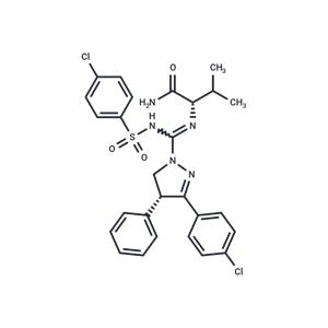 (S)-2-((R)-3-(4-chlorophenyl)-N’-((4-chlorophenyl)sulfonyl)-4-phenyl-4,5-dihydro-1H-pyrazole-1-carboximidamido)-3-methylbutanamide