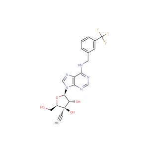 3’-beta-C-Ethynyl-N6-(m-trifluoromethylbenzyl)adenosine