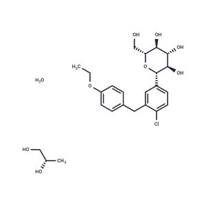 Dapagliflozin ((2S)-1,2-propanediol, hydrate)