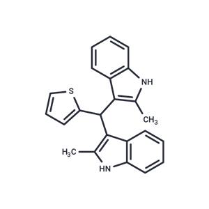 1H-Indole, 3,3'-(2-thienylmethylene)bis[2-methyl-