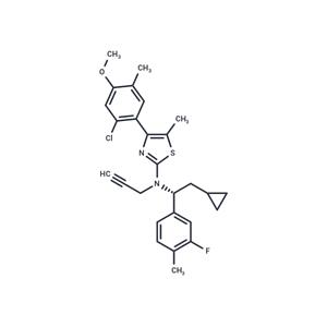 4-(2-chloro-4-methoxy-5-methylphenyl)-N-[(1A)-2-cyclopropyl-1-(3-fluoro-4-methylphenyl)ethyl]-5-methyl-N-(2-propyn-1-yl)-2-thiazolamine