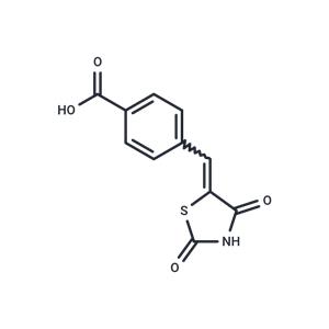 4-[(2,4-dioxo-1,3-thiazolidin-5-ylidene)methyl]benzoic acid