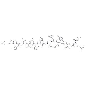 Angiotensinogen (1-14), human acetate