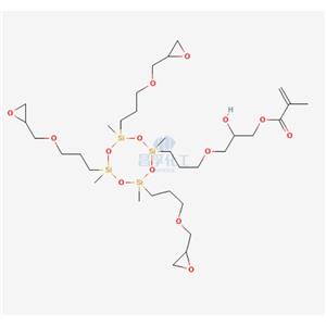 2-Hydroxy-3-{3-[2,4,6,8-tetramethyl-4,6,8-tris(propyl glycidyl ether)-2-cyclotetrasiloxanyl]propoxy}propyl methacrylate