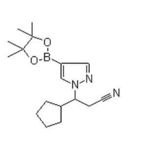 3-Cyclopentyl-3-[4-(4,4,5,5-tetramethyl-1,3,2-dioxaborolan-2-yl)-1H-pyrazol-1-yl]propanenitrile