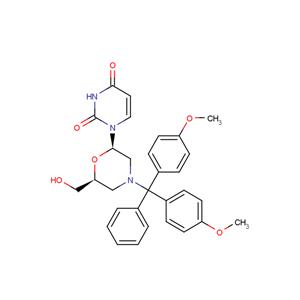 7'-OH-N-DMTr morpholino uracil