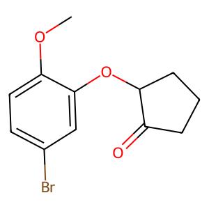 2-(5-bromo-2-methoxyphenoxy)cyclopentan-1-one