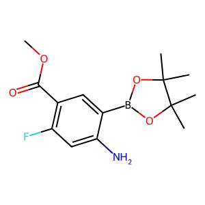 methyl 4-amino-2-fluoro-5-(4,4,5,5-tetramethyl-1,3,2-dioxaborolan-2-yl)benzoate