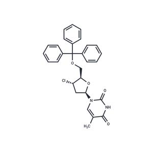 5'-O-Triphenylmethyl-3'-deoxy-3'-chlorothymidine