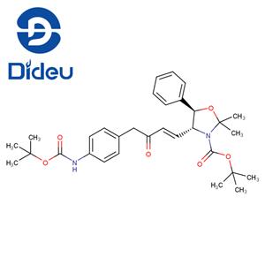 tert-butyl(4R,5R)-4-((E)-4-(4-((tert-butoxycarbonyl)amino)phenyl)-3-oxobut-1-en-1-yl)-2,2-dimethyl-5-phenyloxazolidine-3-carboxylate