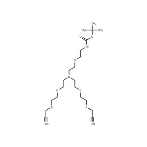 N-(Boc-PEG1)-N-bis(PEG2-propargyl)