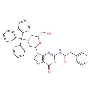 N2-Phenylacetyl-7'-OH-N-trityl-morpholino guanine