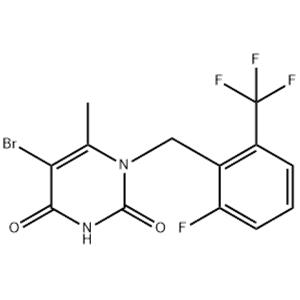 5-(2-Fluoro-3-methoxyphenyl)-1-(2-fluoro-6-(trifluoromethyl)benzyl)-6-methylpyrimidine-2,4(1H,3H)-dione