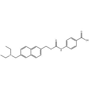 4-[[[[6-[(Diethylamino)methyl]-2-naphthalenyl]methoxy]carbonyl]amino]benzoic acid