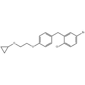 4-bromo-1-chloro-2-[[4-[2-(cyclopropyloxy)ethoxy]phenyl]methylbenzene