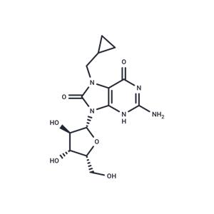 7-Cyclopropylmethyl-7,8-dihydro-8-oxo-9-(b-D-xylofuranosyl) ? guanine