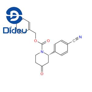 (S)-2-(4-cyanophenyl)-4-oxopiperidine-1-carboxylic acid benzyl ester