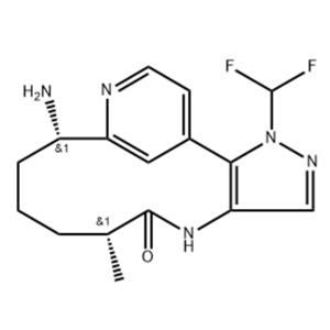 (5R,9S)-9-amino-21-(difluoromethyl)-5-methyl-21H-3-aza-1(4,2)-pyridina-2(5,4)-pyrazolacyclononaphan-4-one