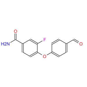 3-FLUORO-4-(4-FORMYLPHENOXY)BENZAMIDE