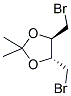 (+)-TRANS-4,5-BIS(BROMOMETHYL)-2,2-DIMETHYL-1,3-DIOXOLANE 结构式