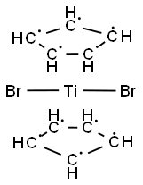 DICYCLOPENTADIENYL TITANIUM DIBROMIDE 结构式