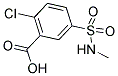 2-CHLORO-5-[(METHYLAMINO)SULFONYL]BENZOIC ACID 结构式