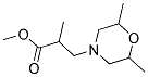 METHYL B-N-(2,6-DIMETHYLMORPHOLINO)ISOBUTYRATE 结构式